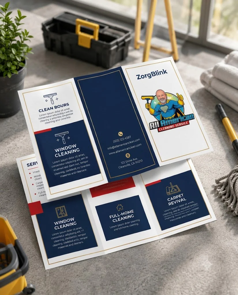 Custom brochure design sample for brand marketing