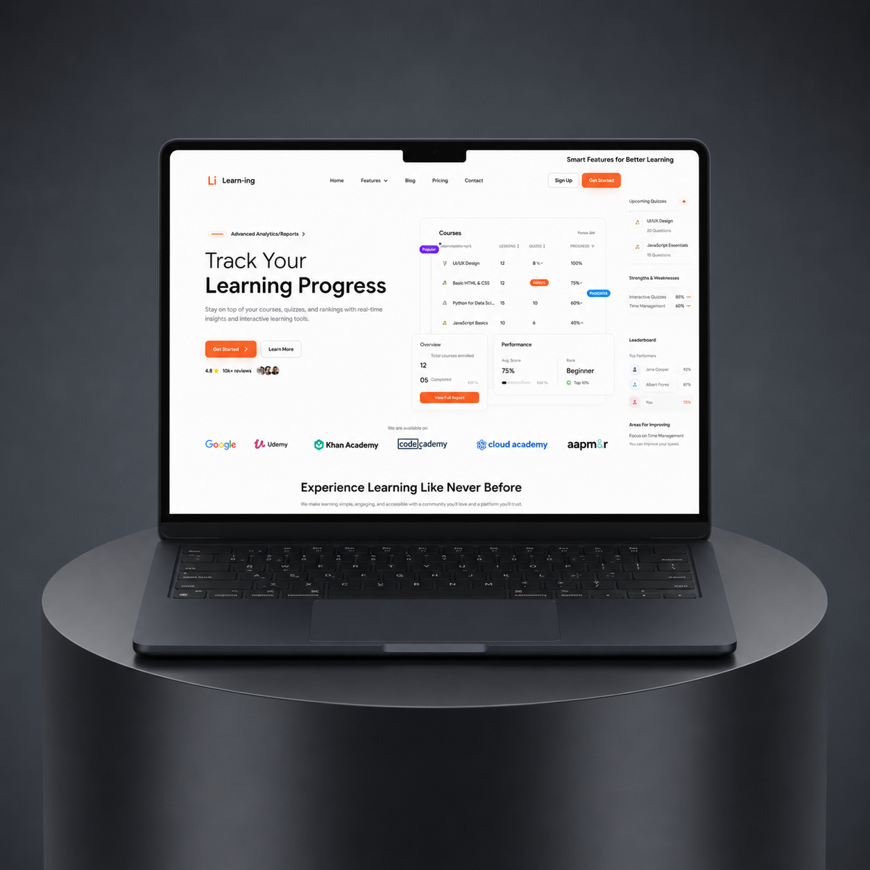 Education & Learning website design 01