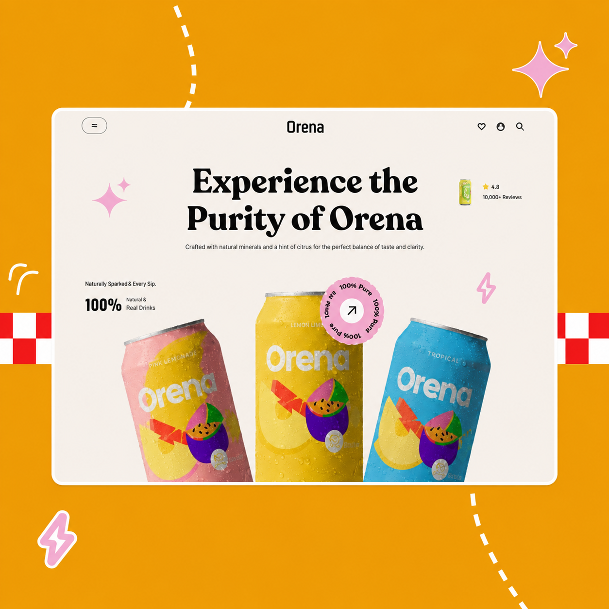 Food & Beverage website design 03