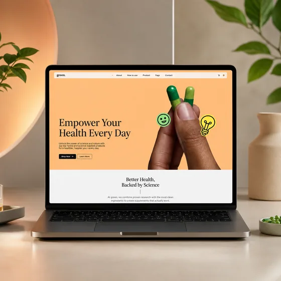 Healthcare & Wellness website design 02
